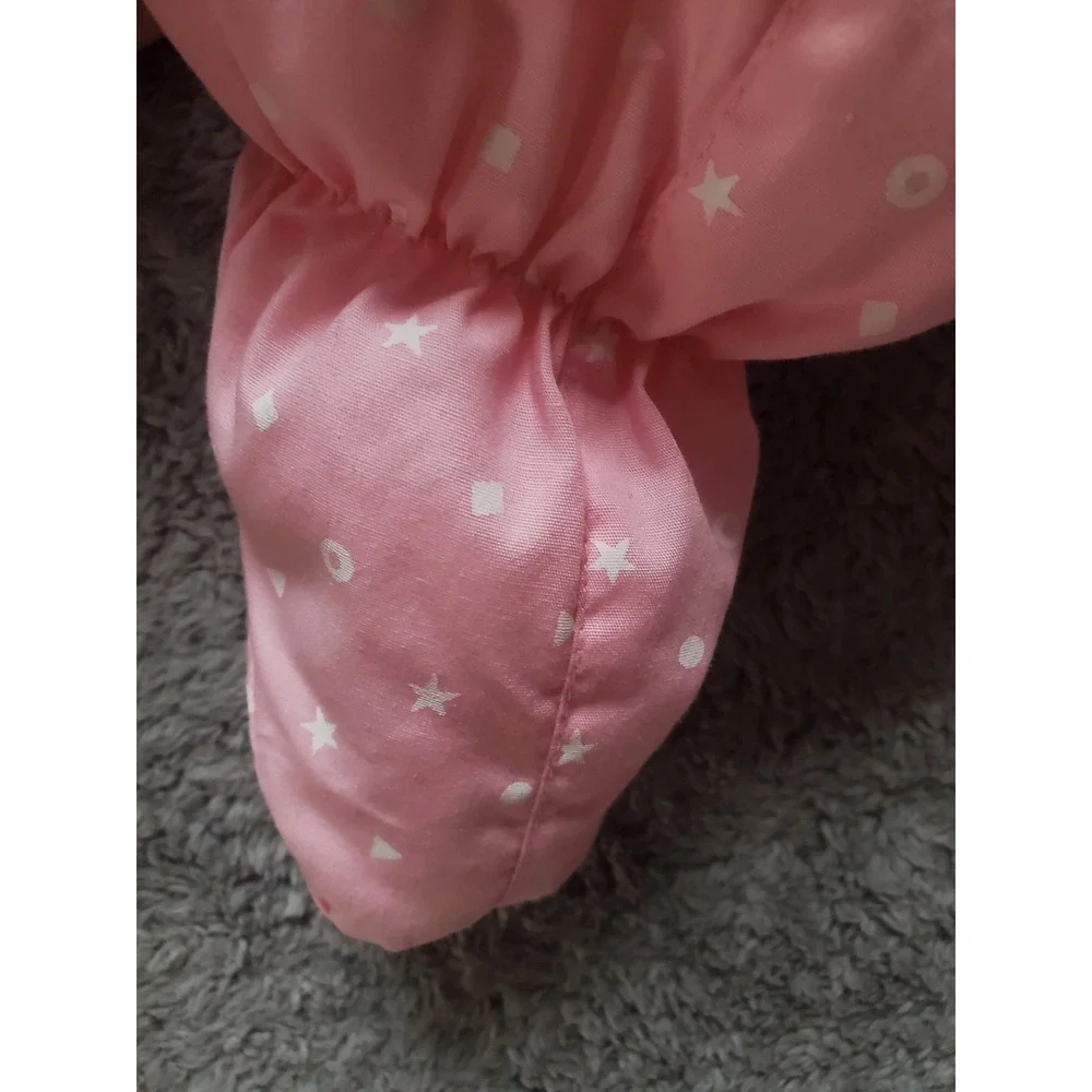 Vintage 90s Windy Trial Pink  Snow Suit Bib Baby Size 6-9M